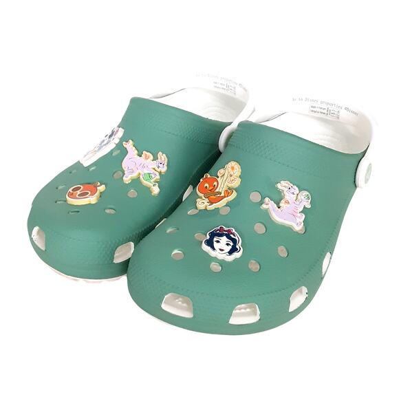 Disney Crocs Flower & Garden Clogs 2023 Snow White Figment Orange Bird Sz 9 - Picture 1 of 9